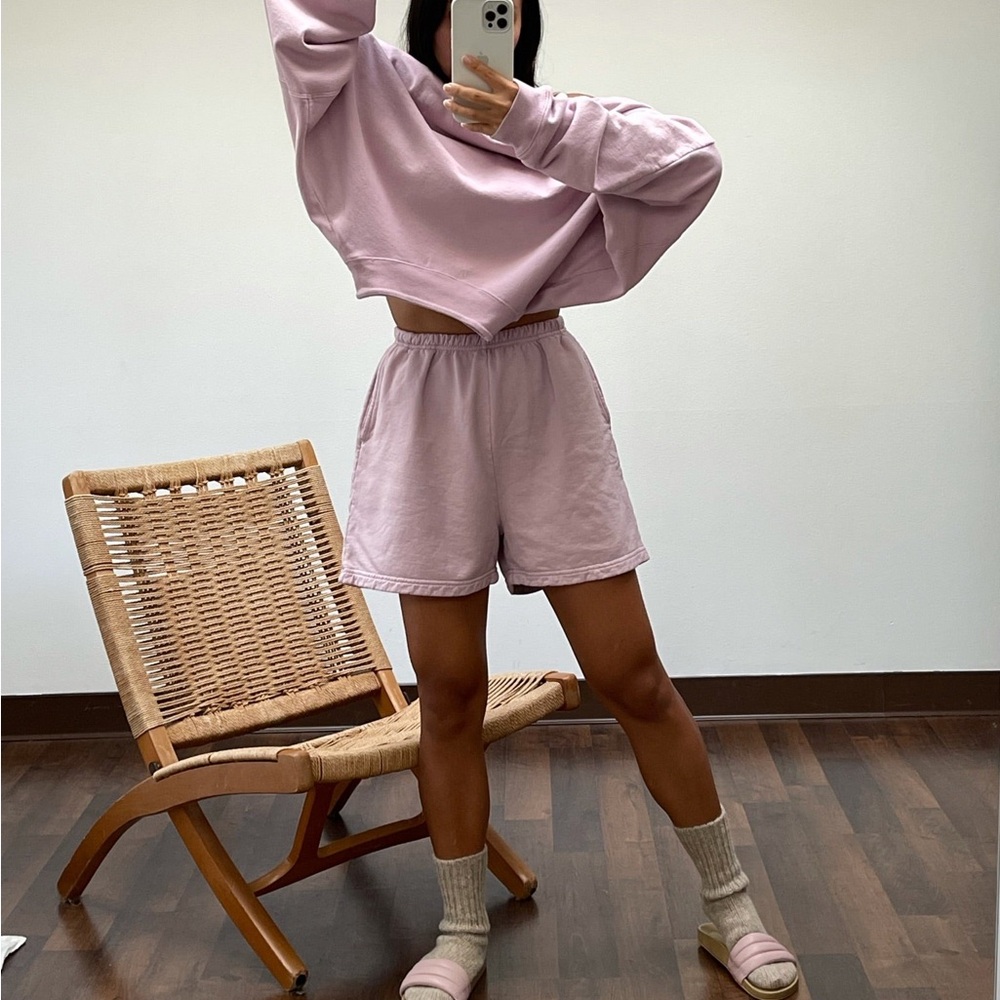 NA NIN Stanley Spring/Summer Cotton Sweatshort in Lilac